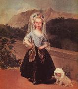 Francisco de Goya Portrait of Maria Teresa de Borbon y Vallabriga oil on canvas